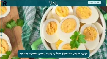 فوائد البيض المسلوق للبشرة وكيف يحسن مظهرها بفعالية